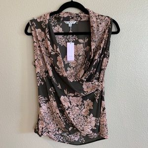 CAbi Print-Wrap Top